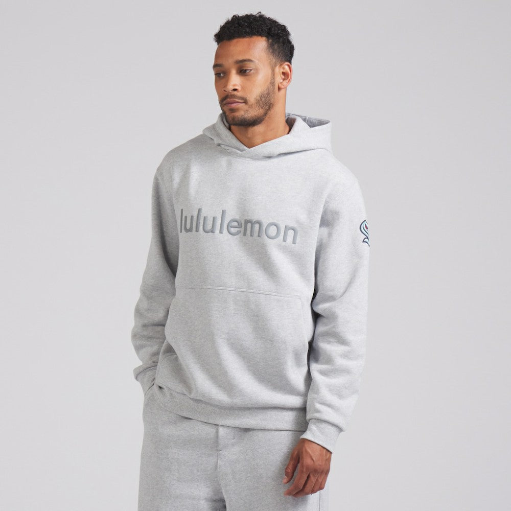 Seattle Kraken lululemon Steady State Pullover Hoodie - Heathered Silver Drop | US 202151377