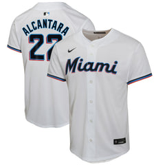 Sandy Alcantara Miami Marlins Nike Youth Home Game Player Jersey - White Jerseys