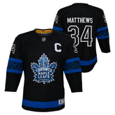 Auston Matthews Toronto Maple Leafs Youth Alternate Premier Player Jersey - Black | US 202152560