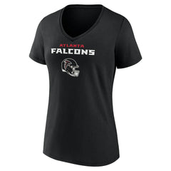 Michael Penix Jr. Atlanta Falcons Women's Name & Number Team Wordmark V-Neck T-Shirt - Black T-shirts