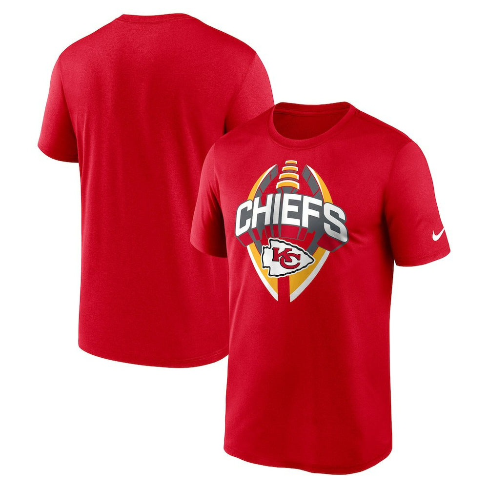 Kansas City Chiefs Big & Tall Primetime Legend Icon Performance T-Shirt - Red T-shirts