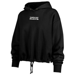 Tampa Bay Rays '47 Women's City Connect Venice Cropped Pullover Hoodie - Black Hoodies