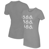 Baltimore Orioles Tiny Turnip Women's Logo Grid T-Shirt - Gray T-shirts