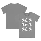 Baltimore Orioles Tiny Turnip Youth Logo Grid T-Shirt - Gray T-shirts