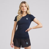 Seattle Kraken lululemon Women's Swiftly Tech Short-Sleeve Shirt 2.0 - True Navy | US 202164660
