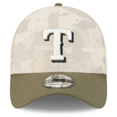 Texas Rangers New Era 2025 Armed Forces Day 39THIRTY Flex Hat - Light Beige/Olive Hats