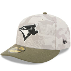 Toronto Blue Jays New Era 2025 Armed Forces Day 59FIFTY Fitted Hat - Light Beige/Olive Hats