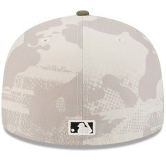 Chicago Cubs New Era 2025 Armed Forces Day 59FIFTY Fitted Hat - Light Beige/Olive Hats