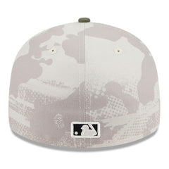 Los Angeles Dodgers New Era 2025 Armed Forces Day Low Profile 59FIFTY Fitted Hat - Light Beige/Olive Hats
