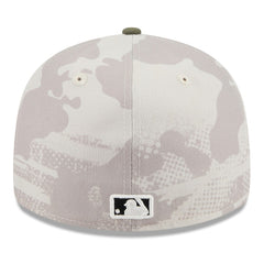 Kansas City Royals New Era 2025 Armed Forces Day Low Profile 59FIFTY Fitted Hat - Light Beige/Olive Hats