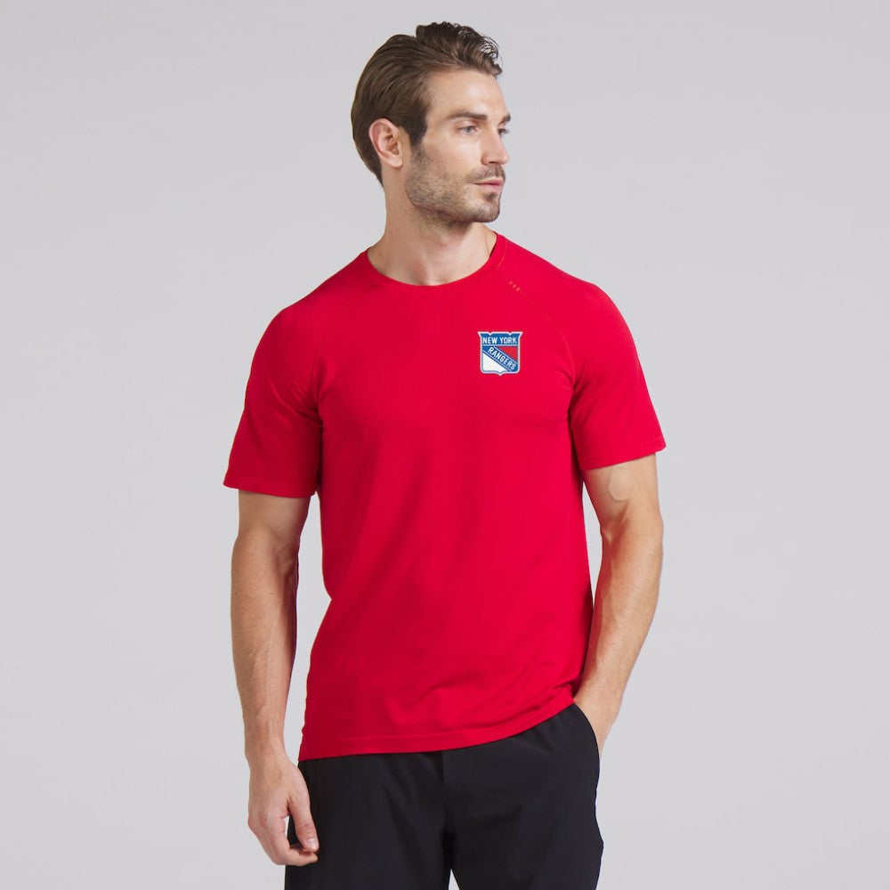 New York Rangers lululemon Metal Vent Tech Short-Sleeve Shirt - True Red | US 202165033