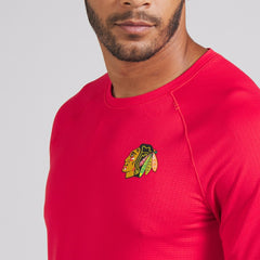 Chicago Blackhawks lululemon Metal Vent Tech Short-Sleeve Shirt - True Red | US 202165038