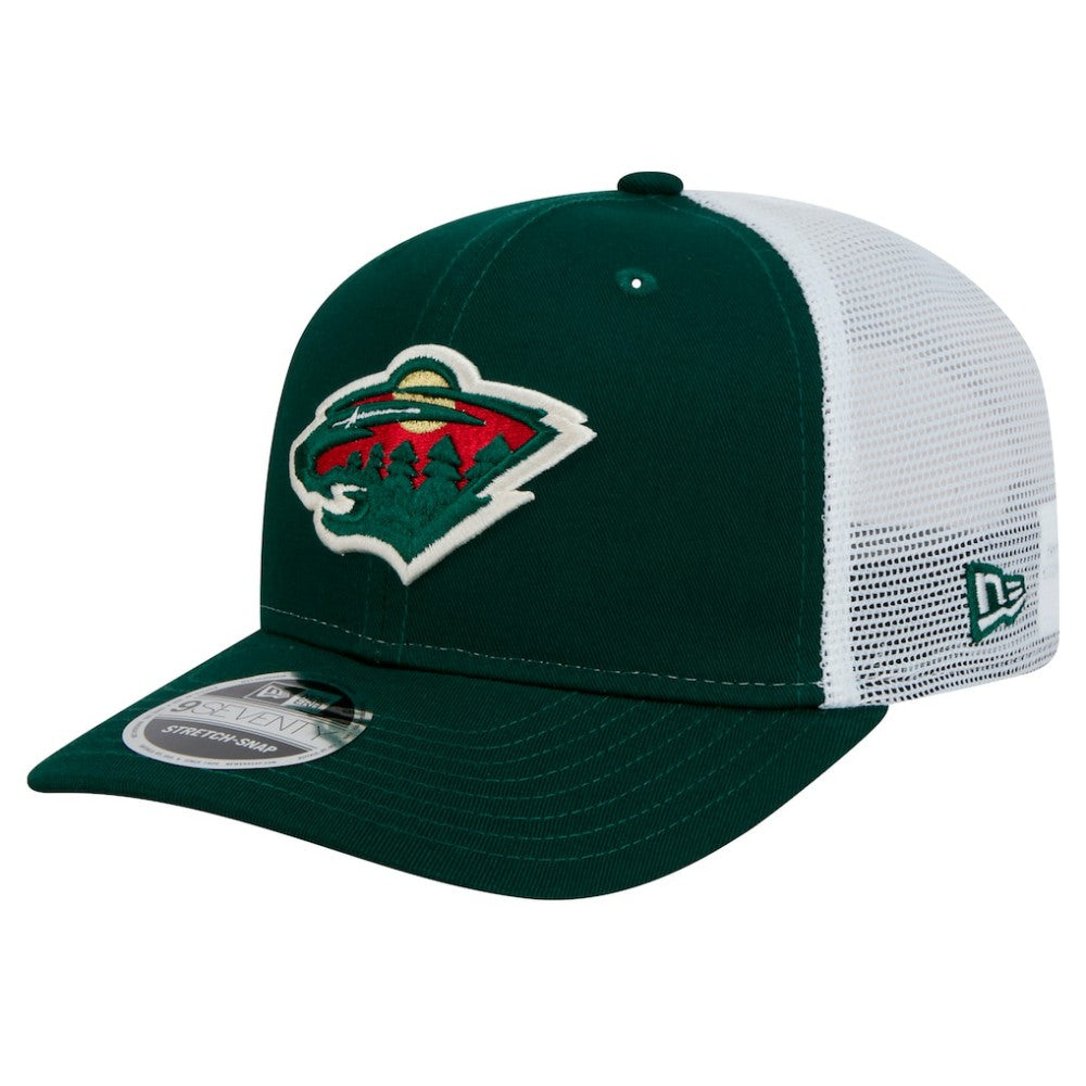 Minnesota Wild New Era Core Trucker 9SEVENTY Stretch-Snap Hat - Green | US 202165764