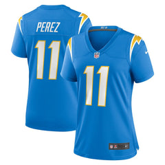 Luis Perez Los Angeles Chargers Women's Team Game Jersey - Powder Blue Jerseys