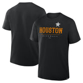 Houston Astros Fanatics Color Pop Legacy Clubhouse T-Shirt - Black T-shirts