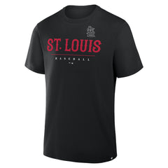 St. Louis Cardinals Fanatics Color Pop Legacy Clubhouse T-Shirt - Black T-shirts