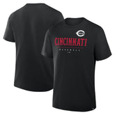Cincinnati Reds Fanatics Color Pop Legacy Clubhouse T-Shirt - Black T-shirts