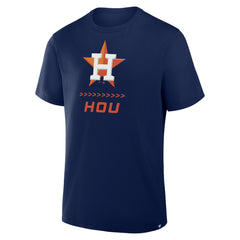 Houston Astros Fanatics Clubhouse Legacy Side Swipe T-Shirt - Navy T-shirts