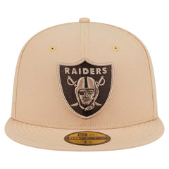 Las Vegas Raiders New Era Candied Pecan 59FIFTY Fitted Hat - Tan Hats