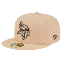 Minnesota Vikings New Era Candied Pecan 59FIFTY Fitted Hat - Tan Hats