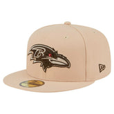 Baltimore Ravens New Era Candied Pecan 59FIFTY Fitted Hat - Tan Hats