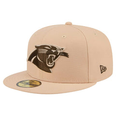 Carolina Panthers New Era Candied Pecan 59FIFTY Fitted Hat - Tan Hats