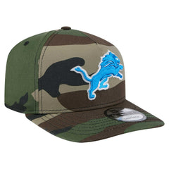 Detroit Lions New Era Woodsy 9FIFTY Snapback Hat - Camo Hats