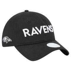 Baltimore Ravens New Era Women's Cece 9TWENTY Adjustable Hat - Black Hats