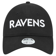 Baltimore Ravens New Era Women's Cece 9TWENTY Adjustable Hat - Black Hats