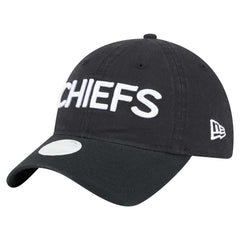 Kansas City Chiefs New Era Women's Cece 9TWENTY Adjustable Hat - Black Hats