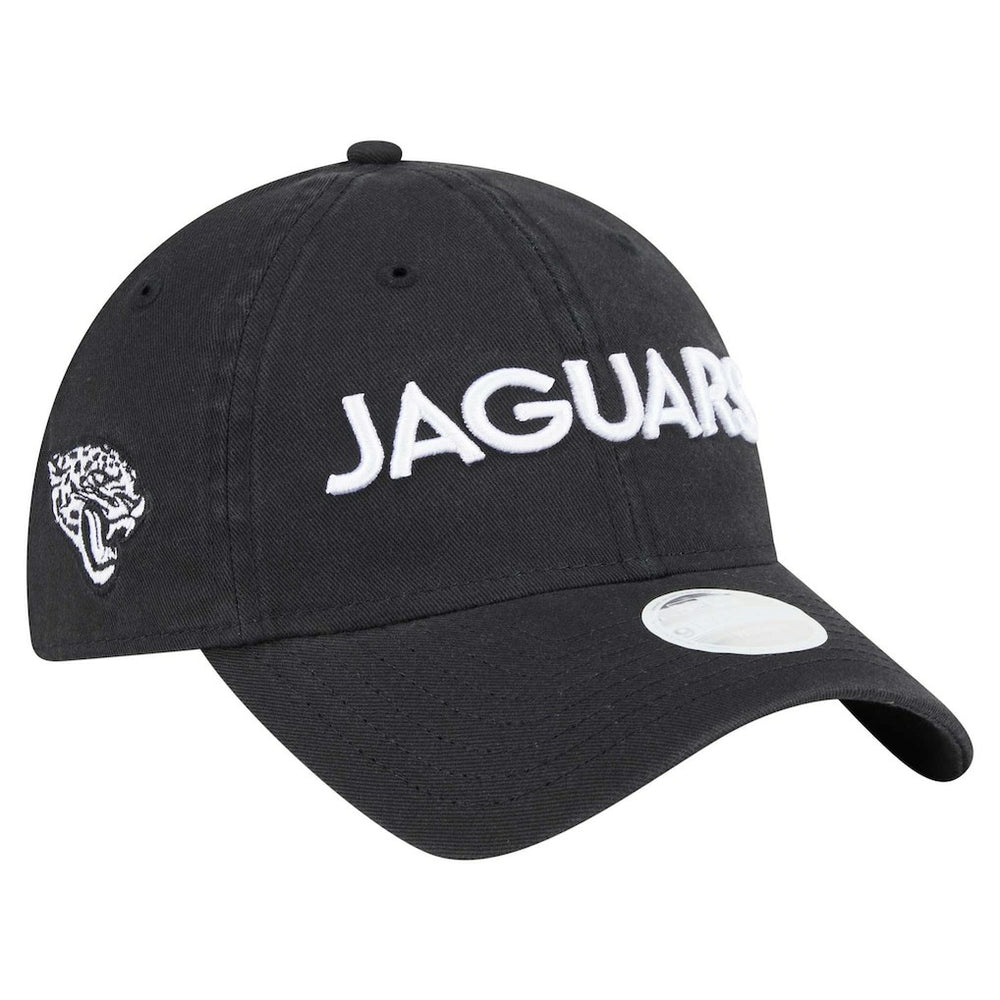 Jacksonville Jaguars New Era Women's Cece 9TWENTY Adjustable Hat - Black Hats