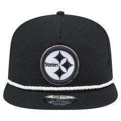 Pittsburgh Steelers New Era B-Dub Golfer Snapback Hat - Black Hats