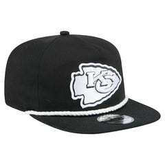 Kansas City Chiefs New Era B-Dub Golfer Snapback Hat - Black Hats