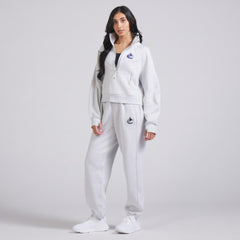 Vancouver Canucks lululemon Women's Scuba Oversized Half Zip Top - Heather Gray | US 202171378