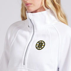 Boston Bruins lululemon Women's Scuba Oversized Half Zip Top - White | US 202171379