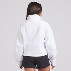 Edmonton Oilers lululemon Women's Scuba Oversized Half Zip Top - White | US 202171382