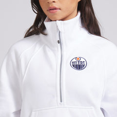 Edmonton Oilers lululemon Women's Scuba Oversized Half Zip Top - White | US 202171382