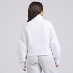 New York Rangers lululemon Women's Scuba Oversized Half Zip Top - White | US 202171384