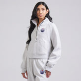 Edmonton Oilers lululemon Women's Scuba Oversized Half Zip Top - Heather Gray | US 202171388