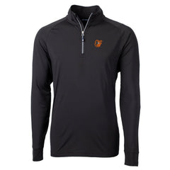 Baltimore Orioles Cutter & Buck Big & Tall Adapt Eco Knit Stretch Recycled Quarter-Zip Pullover Top - Black Pullover