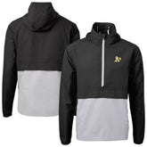 Athletics Cutter & Buck Charter Eco Recycled Half-Zip Anorak Jacket - Black Jackets