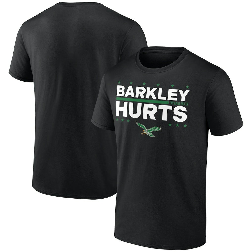 Jalen Hurts & Saquon Barkley Philadelphia Eagles Election Players T-Shirt - Black T-shirts