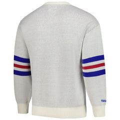 Chicago Cubs Mitchell & Ness Retro Pullover Sweater - Cream Pullover