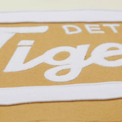 Detroit Tigers Mitchell & Ness Head Coach Pullover Hoodie - Tan/Cream Hoodies