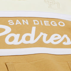 San Diego Padres Mitchell & Ness Head Coach Pullover Hoodie - Tan/Cream Hoodies
