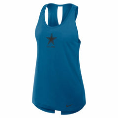 Dallas Cowboys Women's Glory Open-Back Crisscross Dri-FIT Tank Top - Navy Tops