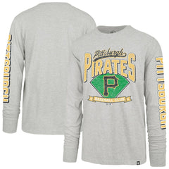 Pittsburgh Pirates '47 Fair Ball Franklin Long Sleeve T-Shirt - Gray T-shirts