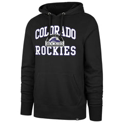 Colorado Rockies '47 Velocity Headline Pullover Hoodie - Black Hoodies