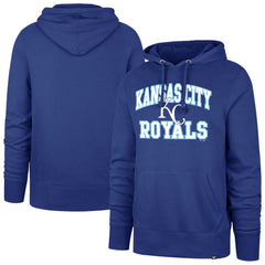 Kansas City Royals '47 Velocity Headline Pullover Hoodie - Royal Hoodies