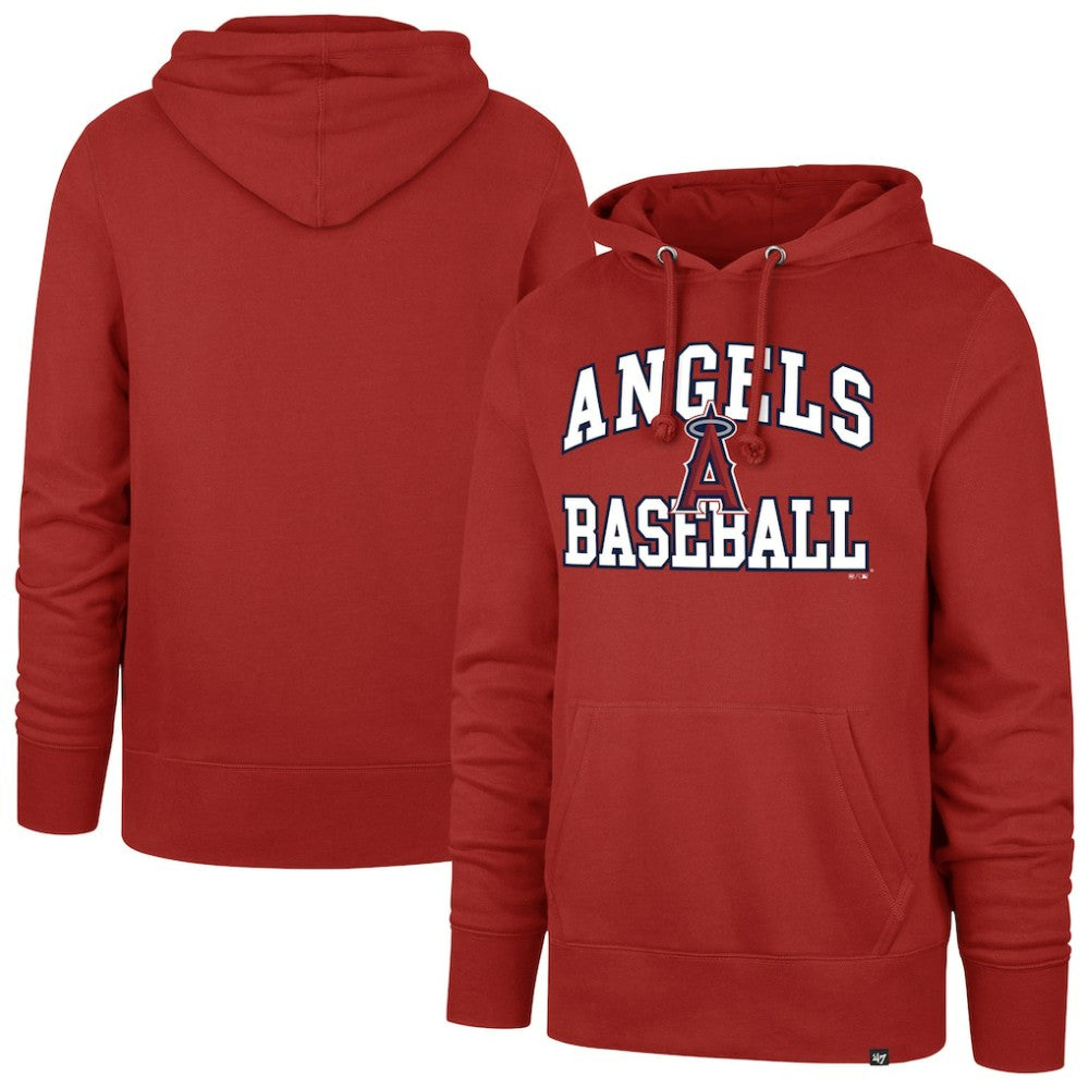 Los Angeles Angels '47 Velocity Headline Pullover Hoodie - Red Hoodies